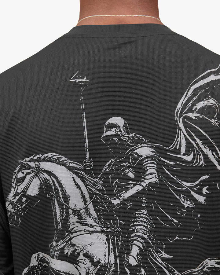 247 Represent Mens Noble LS Tee - Jet Black - AW26