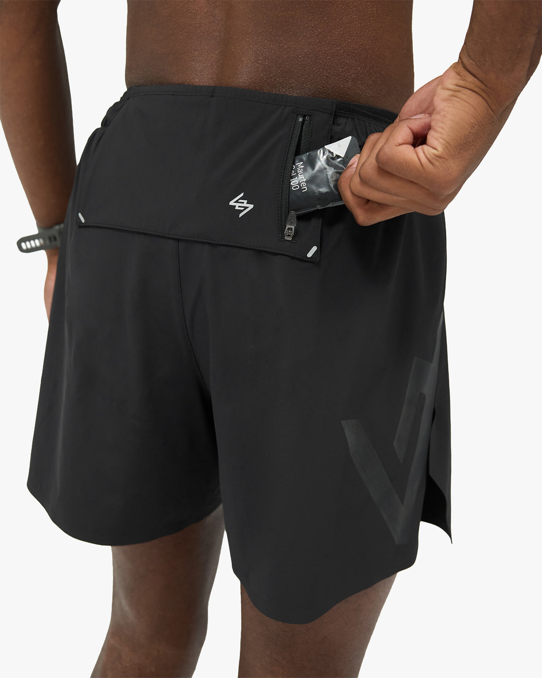 247 Represent Mens Ghost Shorts - Jet Black - AW26