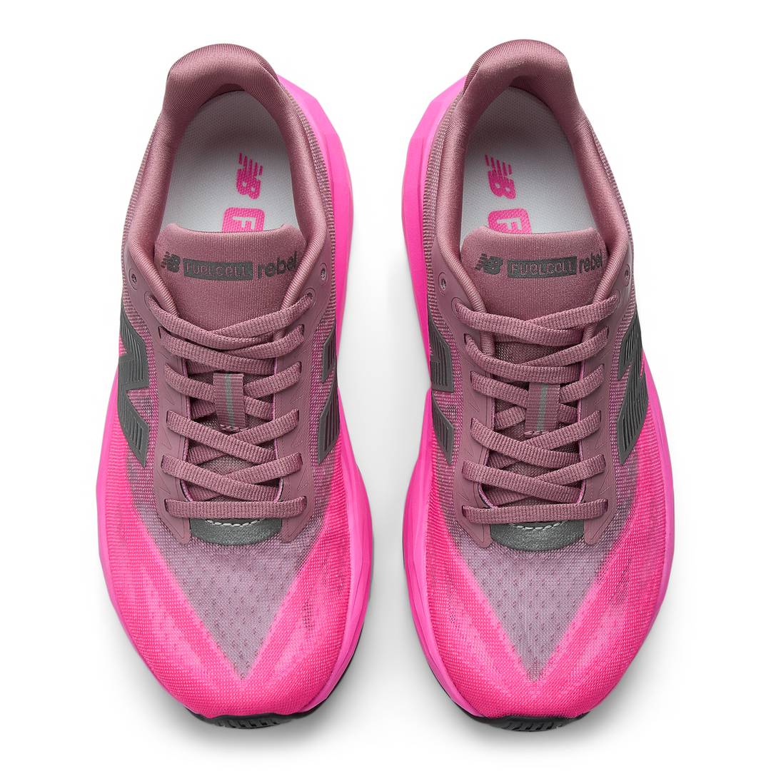 New Balance Womens FuelCell Rebel V5 - Pink Heat/Rosewood - Neutral - SS26