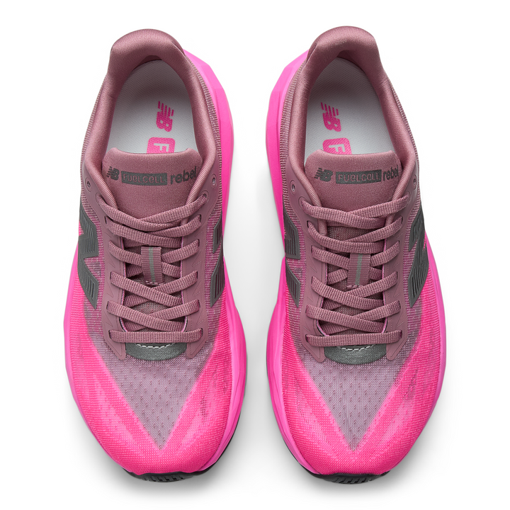 New Balance Womens FuelCell Rebel V5 - Pink Heat/Rosewood - Neutral - SS26