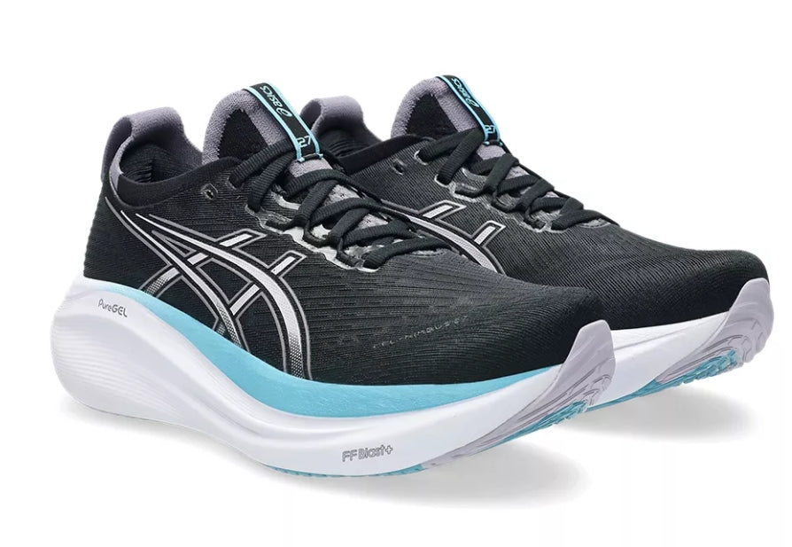 Asics Womens Gel Nimbus 27 - Black/Dusk Violet - Neutral - AW25