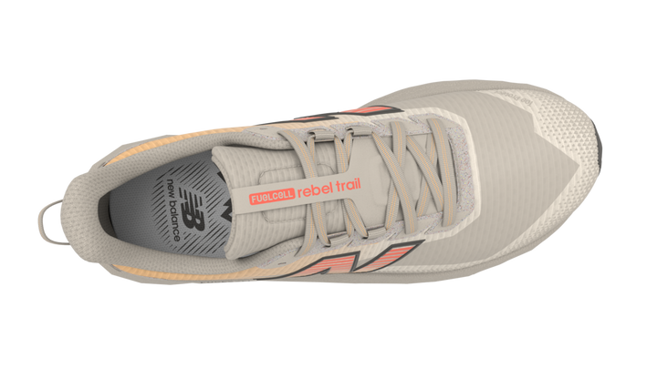 New Balance Womens Fuelcell Rebel Trail - White Peach/Timberwolf - Trail - SS26