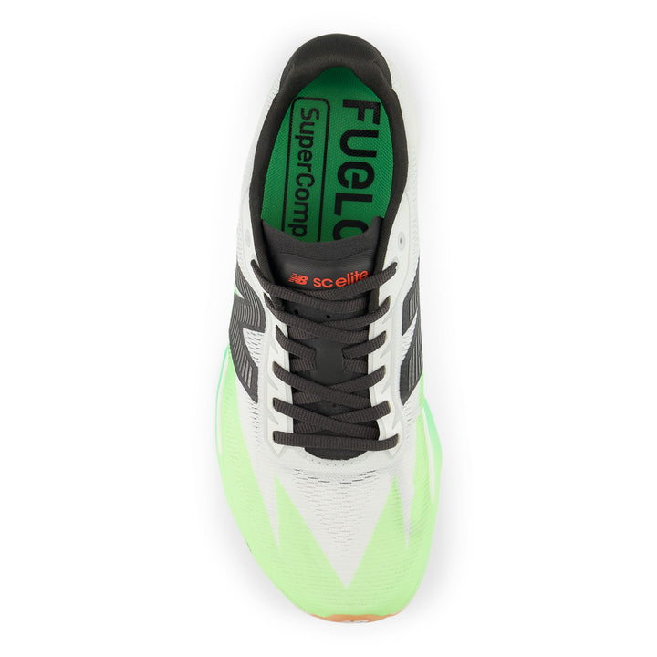 New Balance Mens FuelCell SuperComp Elite V5 Riswing - White/Mint Flash/Lime Leaf - Neutral - AW25