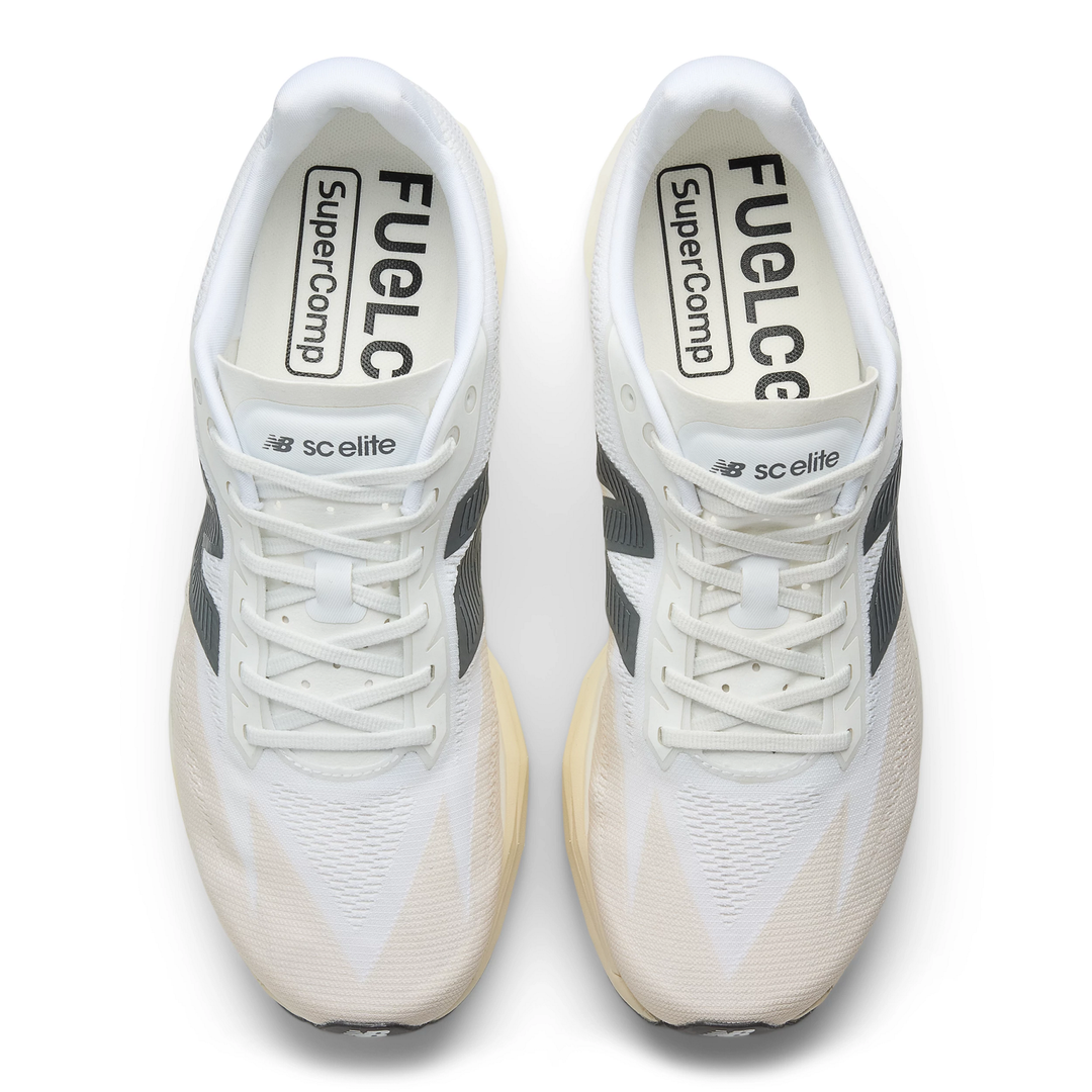New Balance Womens FuelCell SuperComp Elite V5 - Linen/White/Gold Metallic - Neutral - AW25