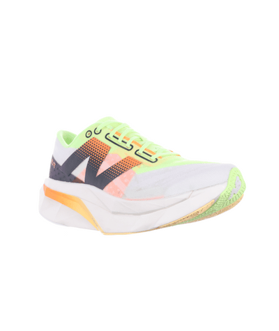 New Balance Womens FuelCell SuperComp Elite V4 - White/Bleached Lime Glo/Hot Mango - Neutral