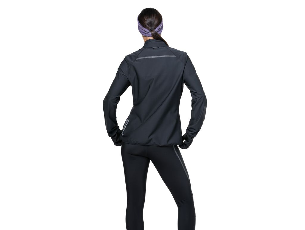 RonHill Womens Tech Gore-Tex Windstopper Jacket - All Black - AW25