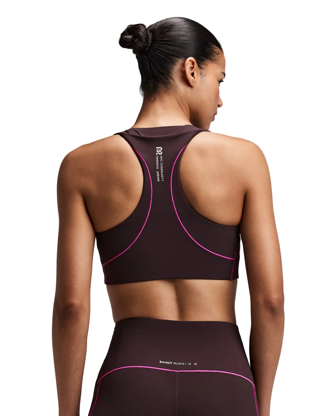 Bandit Women's Vanisher Pop Stitch Arco Run Bra - Espresso - AW26