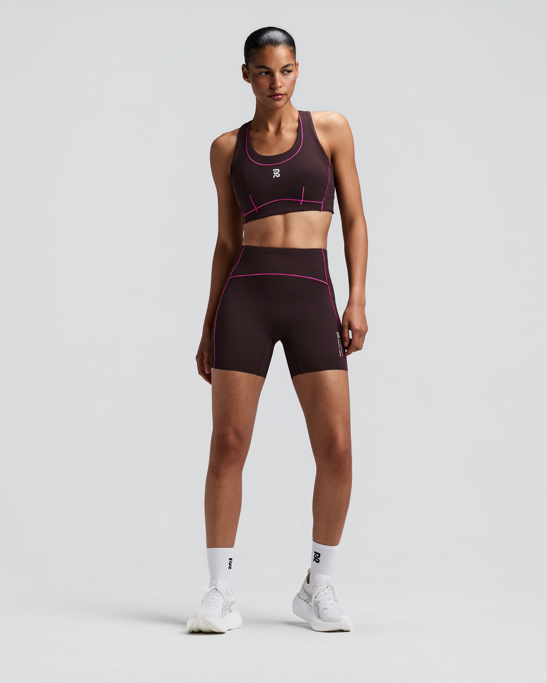 Bandit Women's Vanisher Pop Stitch Arco Run Bra - Espresso - AW26