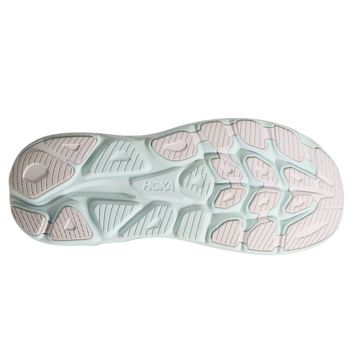 Hoka Womens Clifton 10 Wide - D Width - White/Cielo Blue - Neutral - AW25