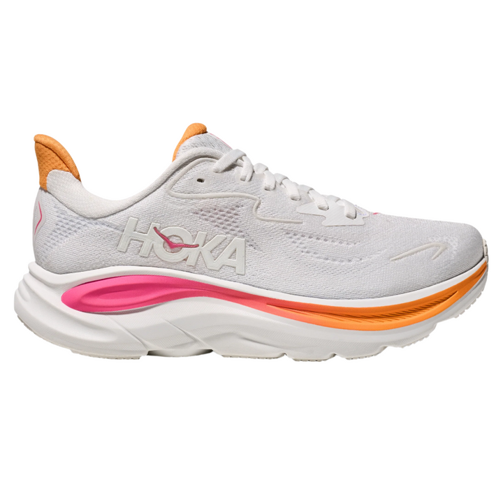 Hoka Womens Clifton 10 - White/Electric Rose - Neutral - SS25
