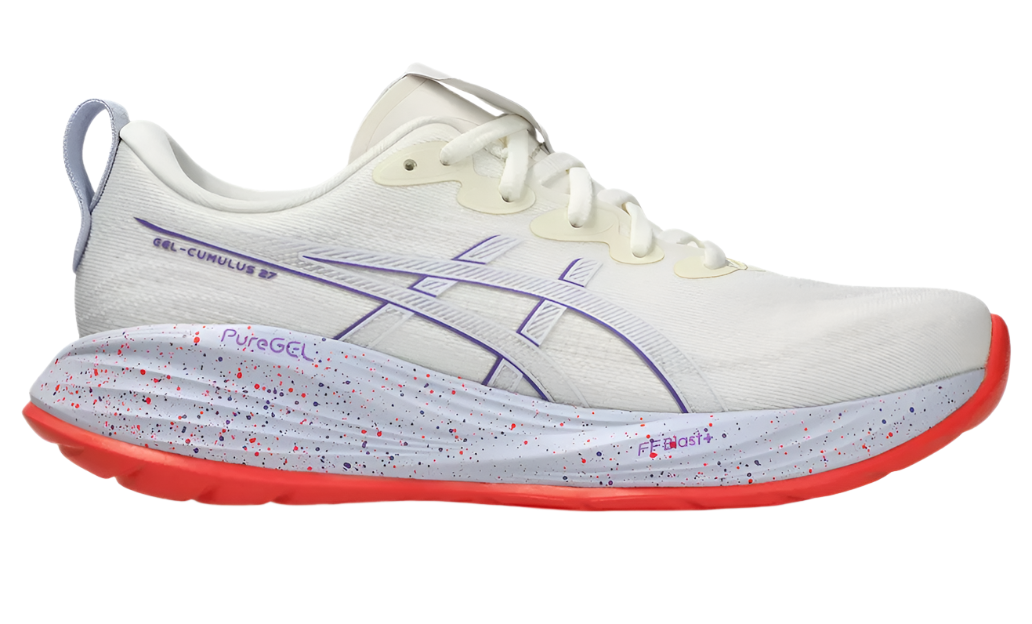 Asics Womens Gel Cumulus 27 Tokyo - Cream/Edo Purple - Neutral - AW25
