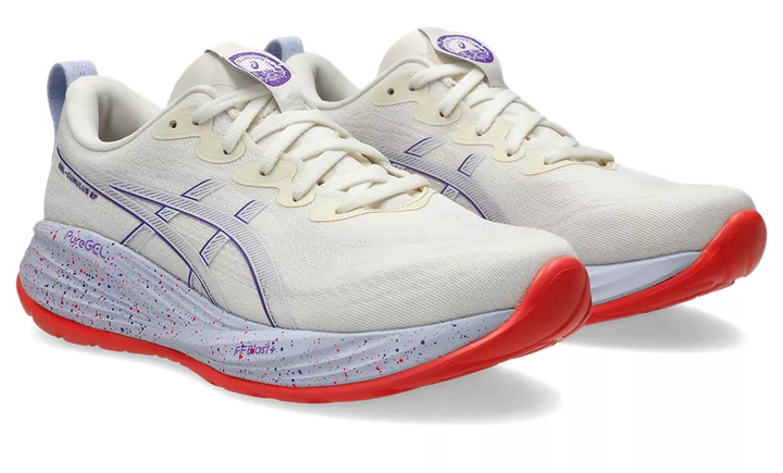 Asics Womens Gel Cumulus 27 Tokyo - Cream/Edo Purple - Neutral - AW25