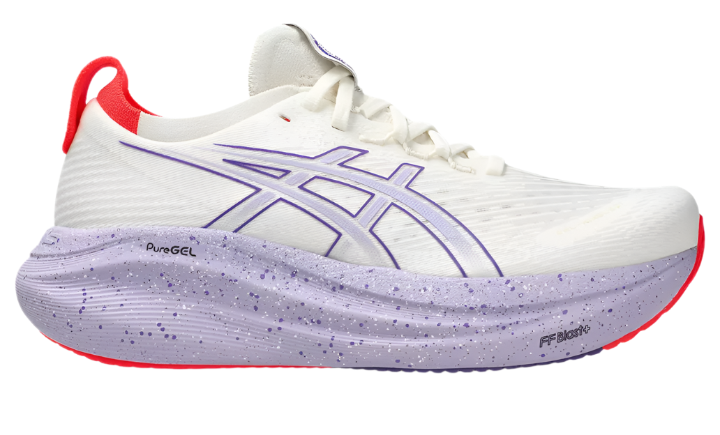Asics Womens Gel Nimbus 27 Tokyo - Cream/Edo Purple - Neutral - AW25