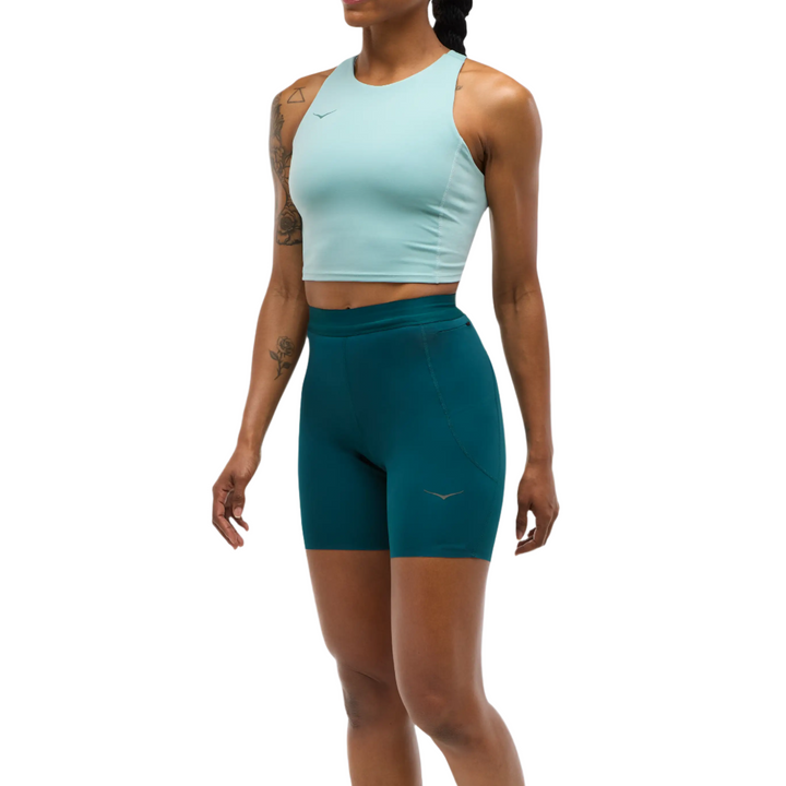 Hoka Womens Novafly 6 inch Knit Short - Blue Twilight