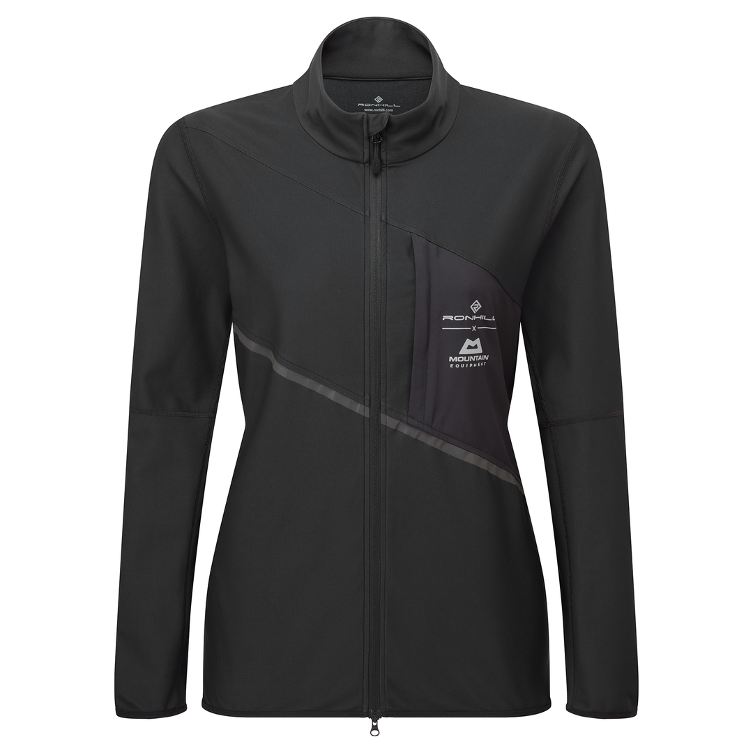 RonHill Womens Tech Gore-Tex Windstopper Jacket - All Black - AW25