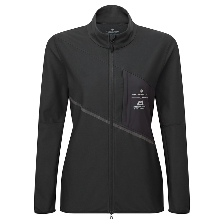RonHill Womens Tech Gore-Tex Windstopper Jacket - All Black - AW25