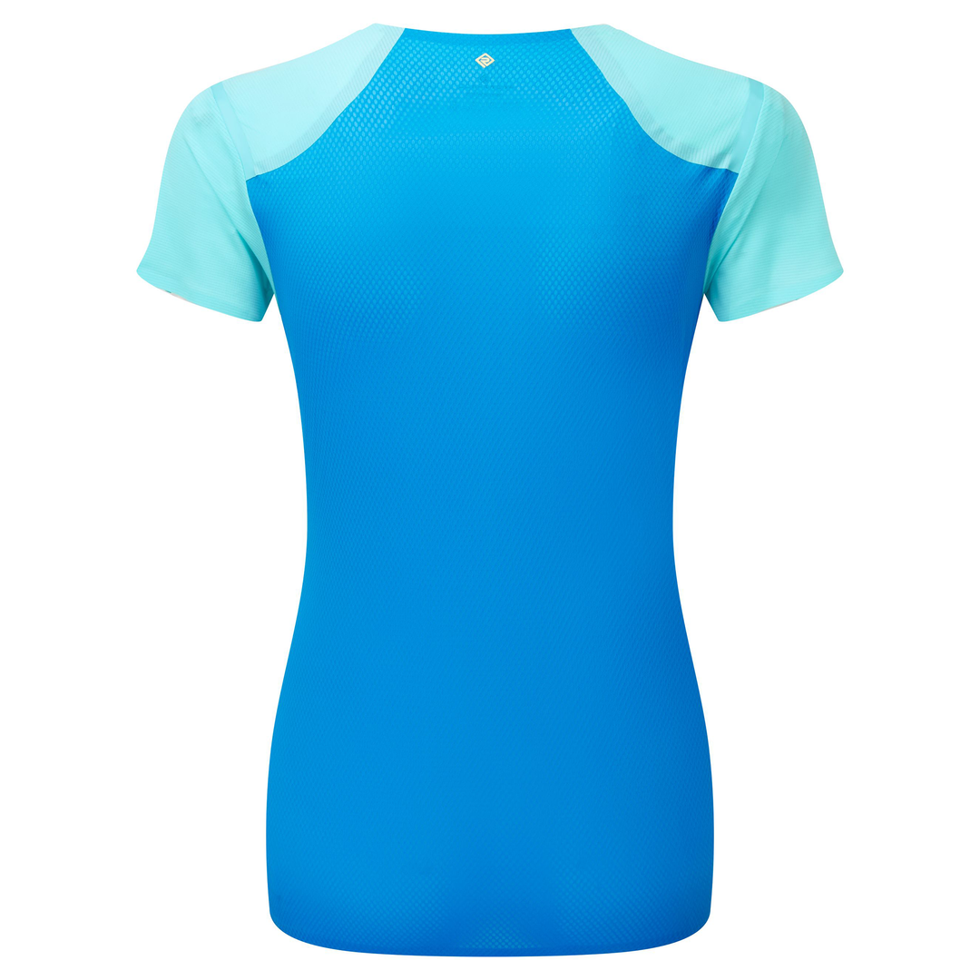 RonHill Womens Tech Race S/S Tee - Aquamint/El Blue