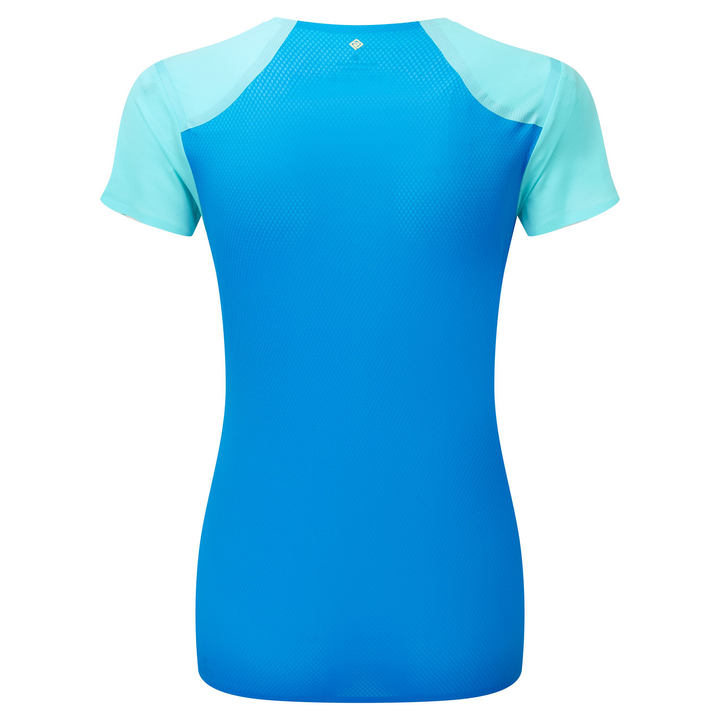 RonHill Womens Tech Race S/S Tee - Aquamint/El Blue