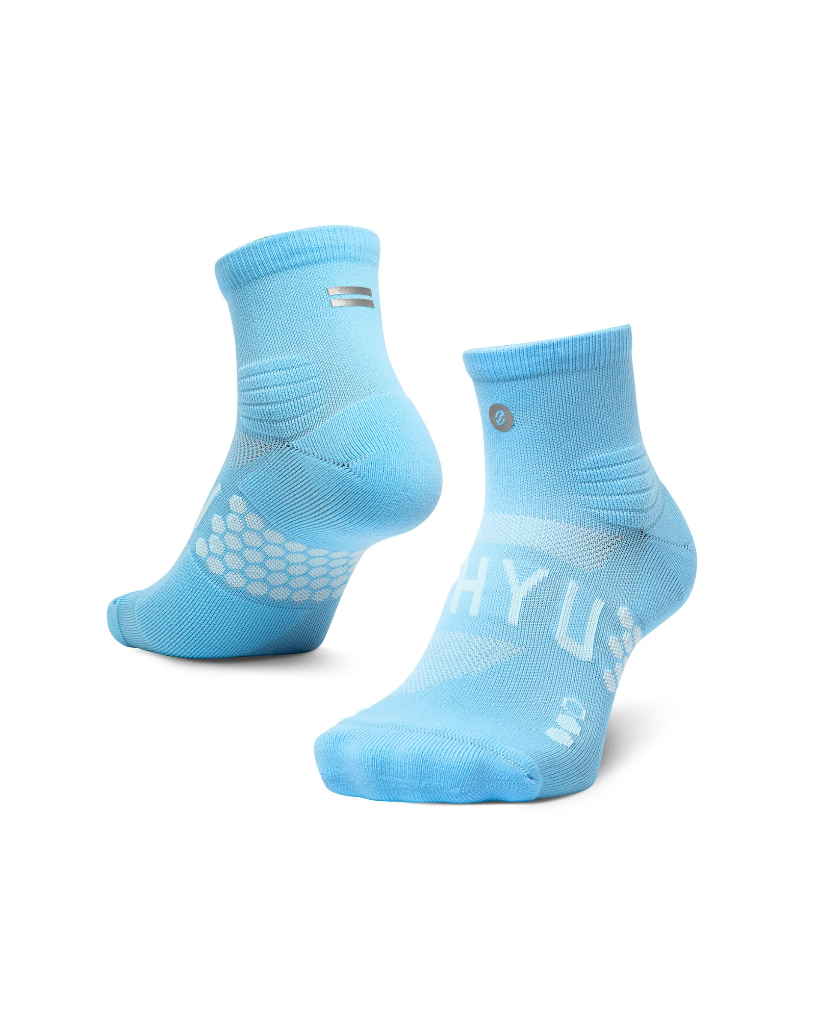 SHYU Racing Quarter Crew Socks - Blue/Blue/Blue