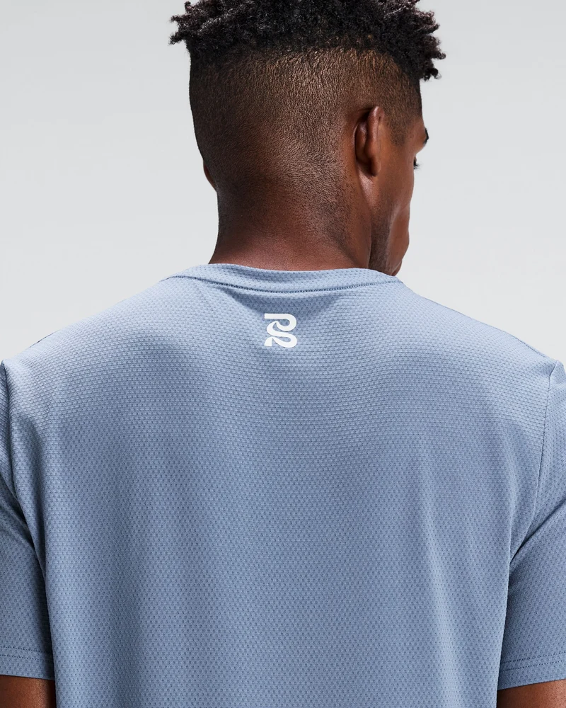 Bandit Mens Micromesh Run Tee - Steel Horizon - AW26