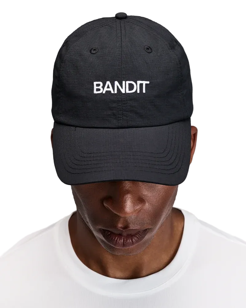 Bandit Unisex Nylon Dad Hat - Black - AW26