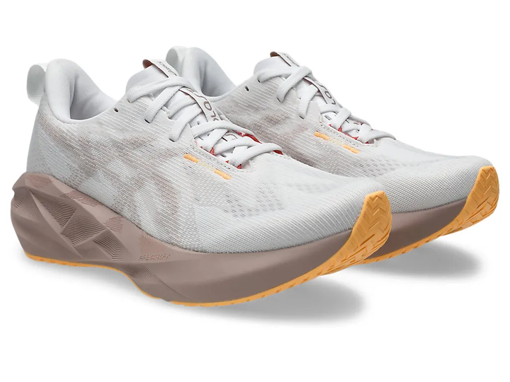 Asics Womens Novablast 5 - White/Fawn - Neutral - SS26