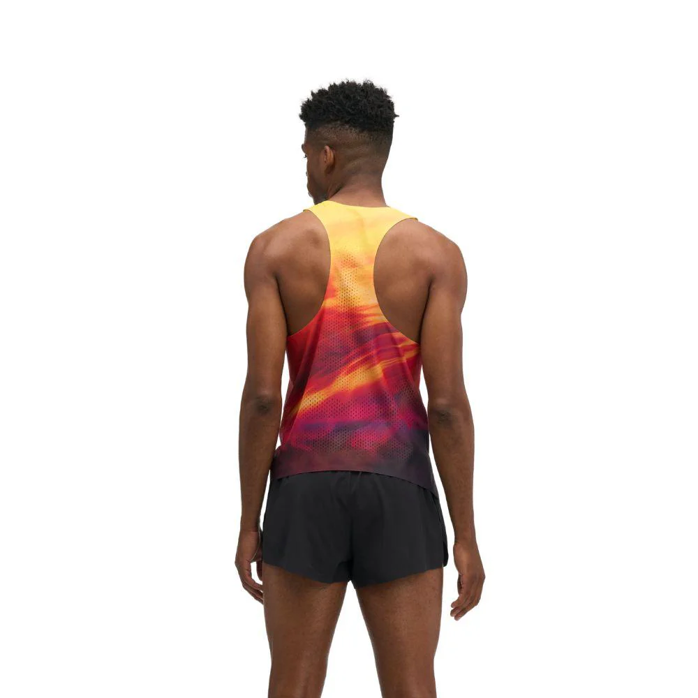 Hoka Mens Race Day Singlet - Hoka Citrus Print - AW26