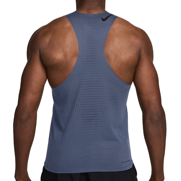 Nike Mens AeroSwift Dri-FIT ADV Running Singlet - Diffused Blue/Black