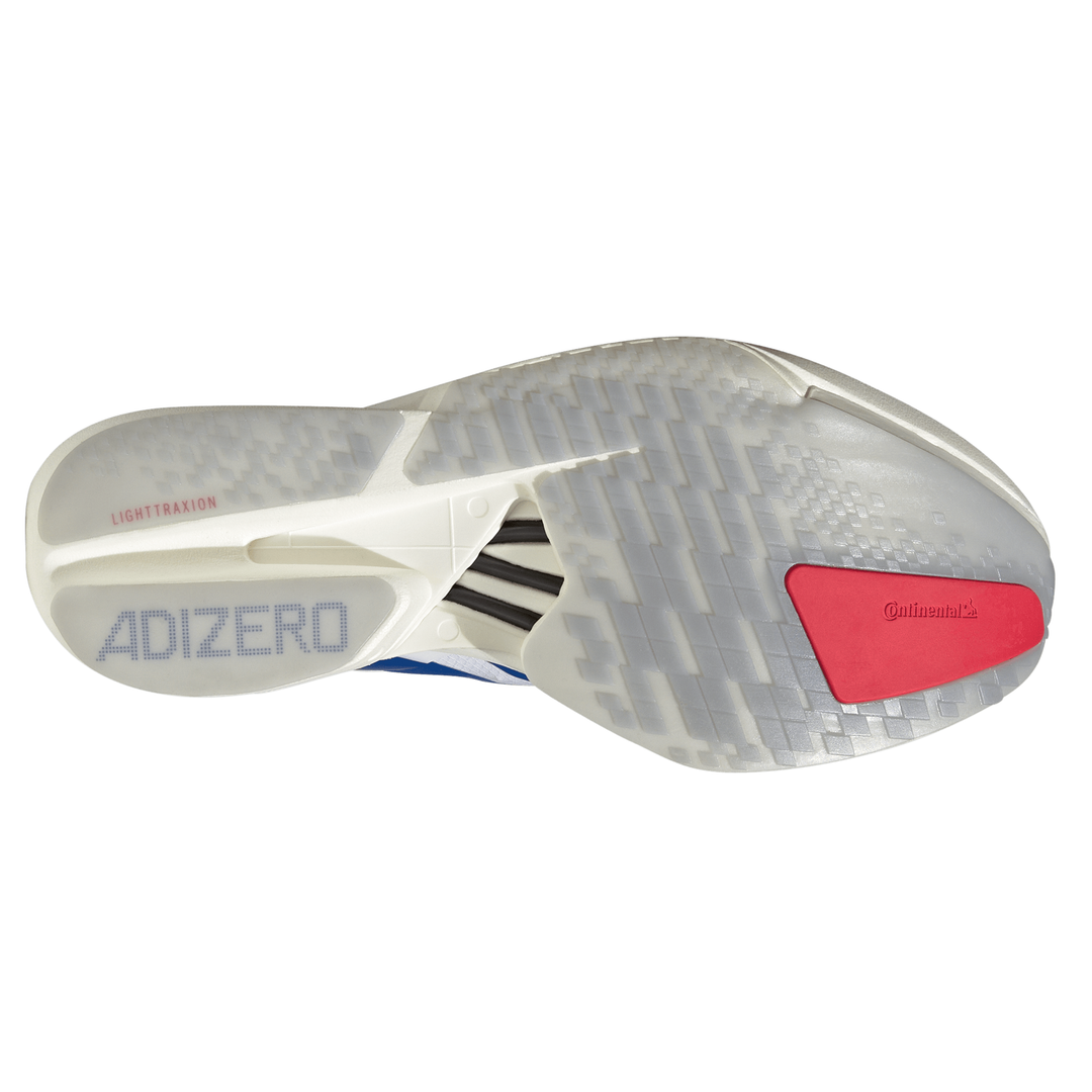 Adidas Mens Adizero Adios Pro 4 - Footwear White/Team Royal Blue/Pure Ruby - Neutral - SS26