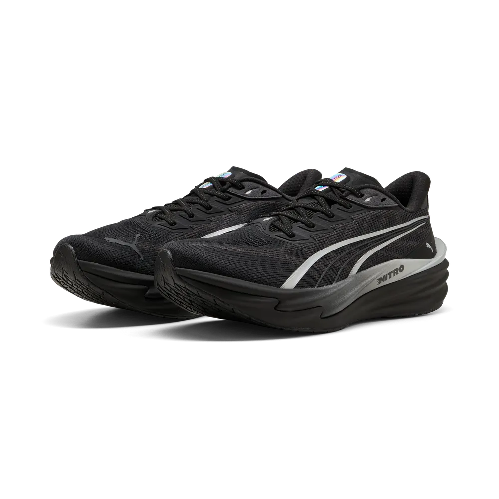 Puma Mens Deviate NITRO 4 Brightstride - Puma Black/Puma Silver - Neutral - AW26