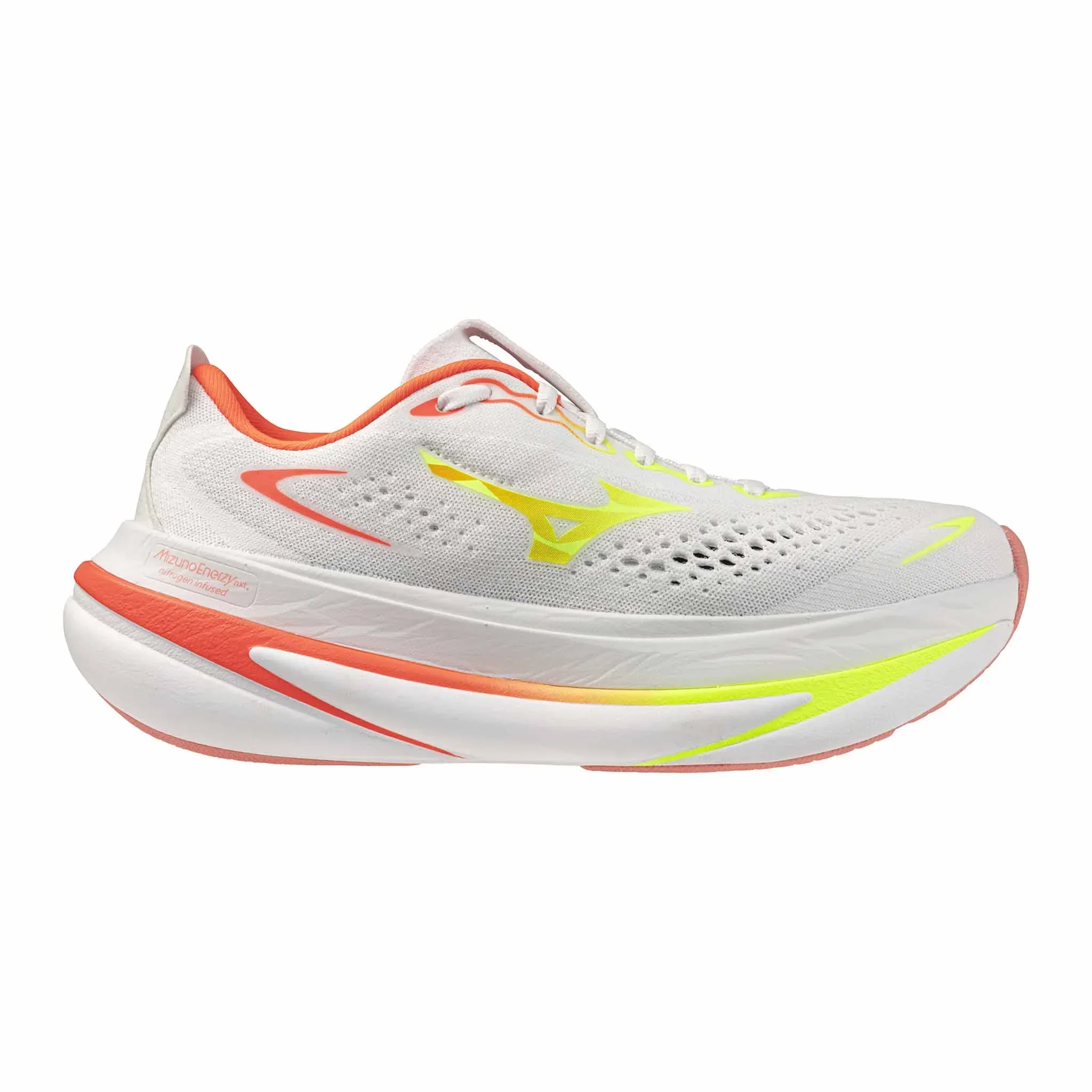 Mizuno Womens Sky Prime - White/Lime Pulp/Lava Orange - Neutral - AW26