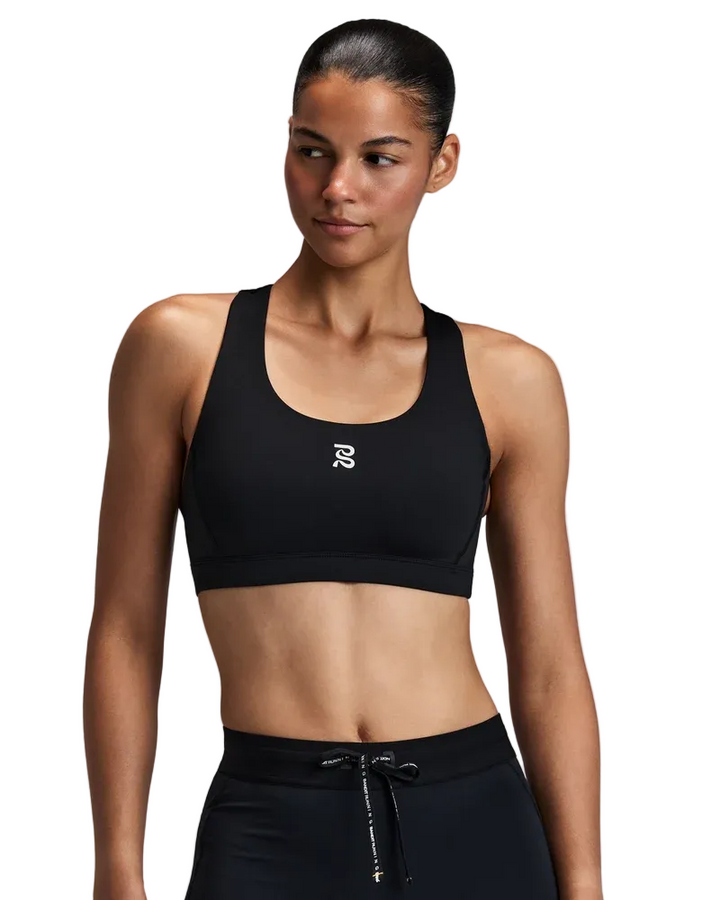 Bandit Womens Stamina Scoop Neck Run Bra - Black - AW26