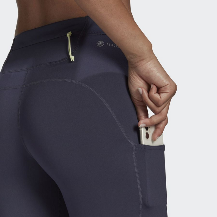 Adidas Womens Run Fast Shorts - Navy