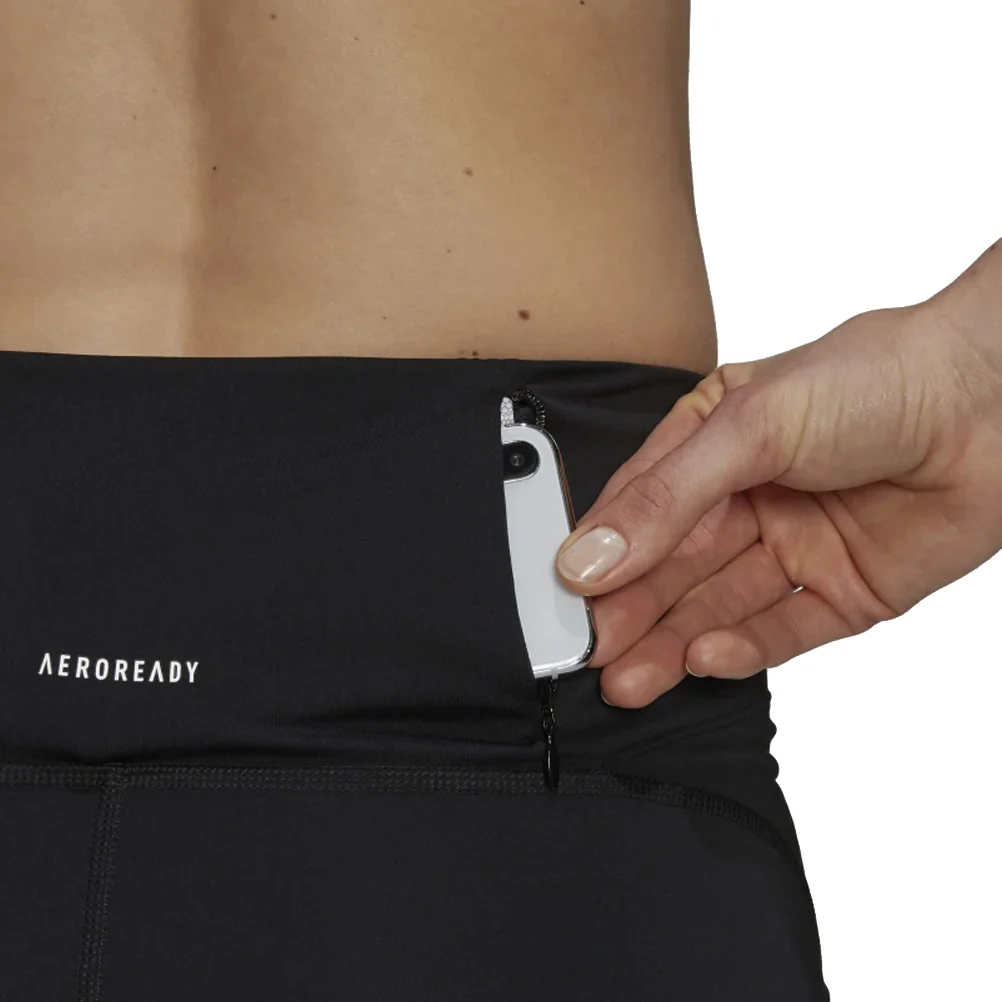 Adidas Womens Own The Run Short Tights - Black