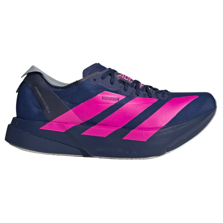 Adidas Mens Adizero Adios Pro 4 BMW Berlin Marathon 2025 - Dark Blue/Shock Pink/Dash Grey - Neutral - AW25