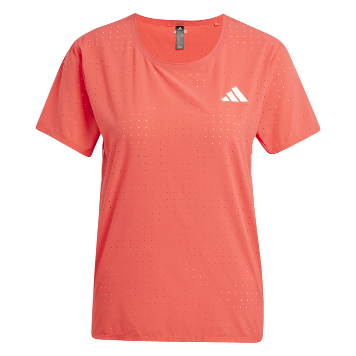 Adidas Womens Adizero Tee - Semi Lucid Red