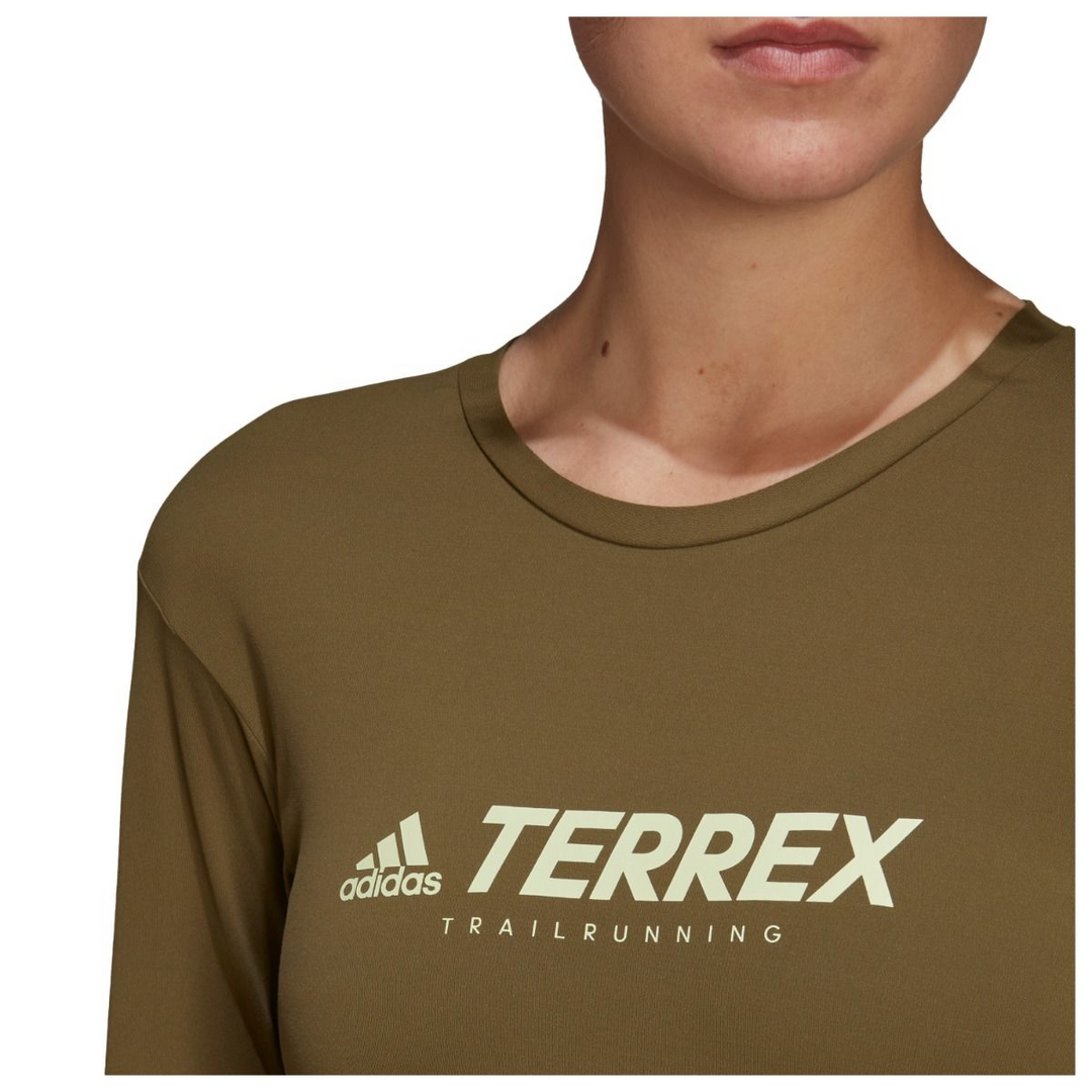 Adidas Womens Long Sleeve Terrex Long Sleeve - Olive