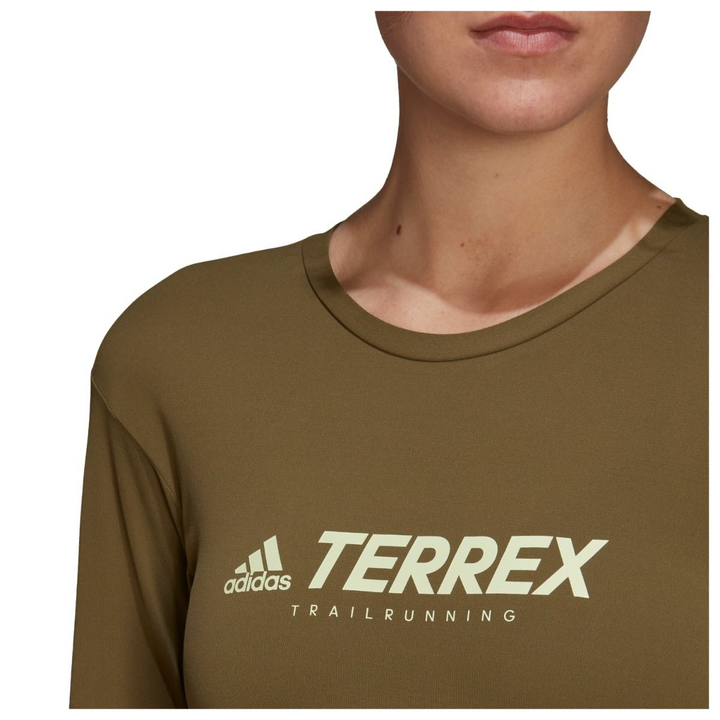 Adidas Womens Long Sleeve Terrex Long Sleeve - Olive