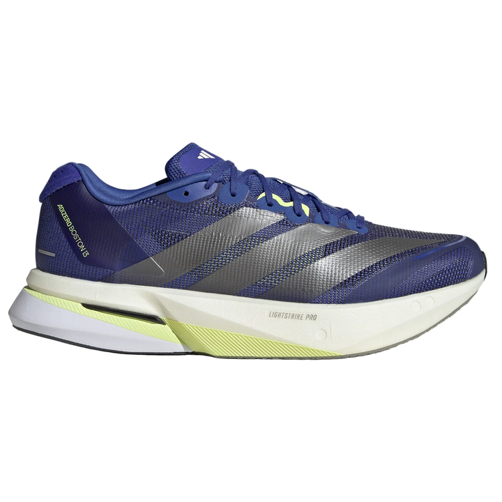 Adidas Mens Adizero Boston 13 - Dual Indigo/Iron Metallic/Frozen Lemon - Neutral - AW26
