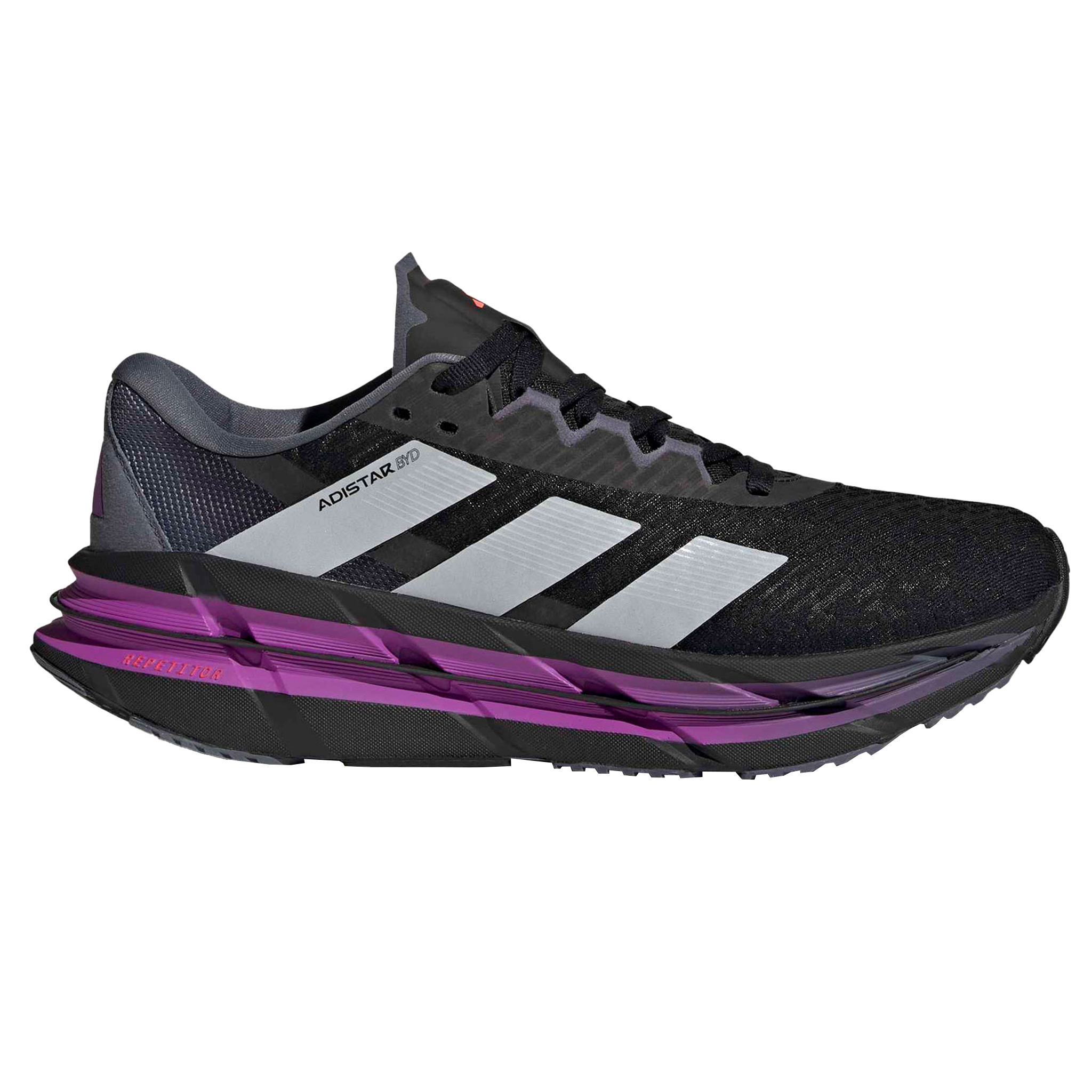 Adidas Mens Adistar BYD - Core Black/Dash Grey/Purple Burst - Neutral - AW25
