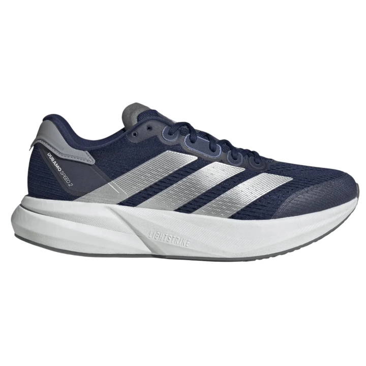 Adidas Mens Duramo Speed 2 - Dark Blue/Silver Metallic/Halo Silver - Neutral - AW25