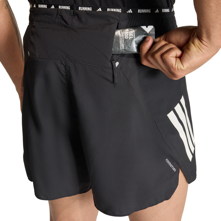 Adidas Mens ADI365 3Stripe 7" Shorts - Black