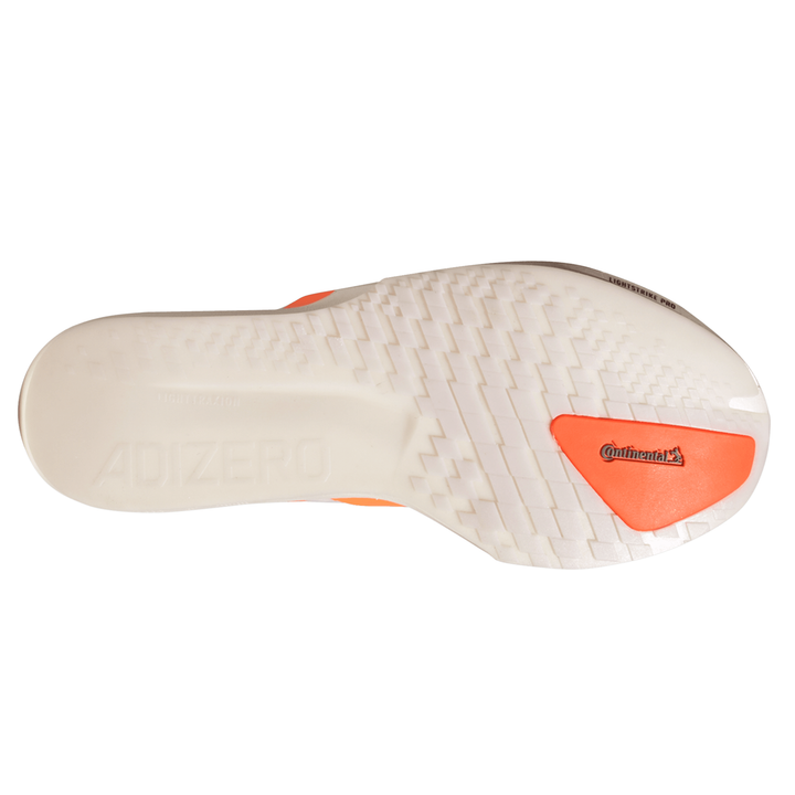 Adidas Mens Adizero Adios 9 - Footwear White/Lucid Orange/Lucid Red - Neutral - SS26