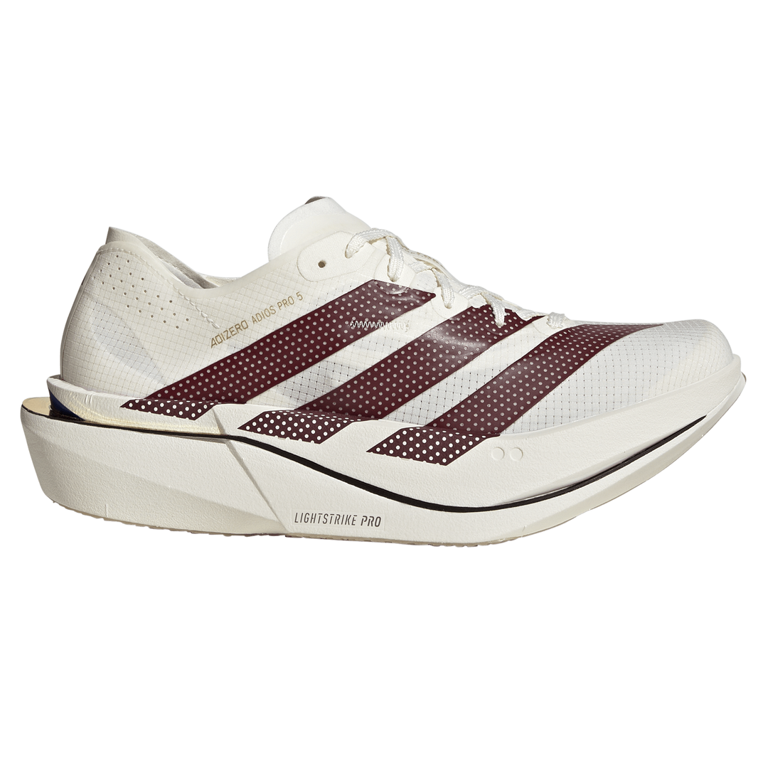 Adidas Womens Adizero Adios Pro 5 - Off White/Shadow Red/Royal Blue - Neutral - AW26