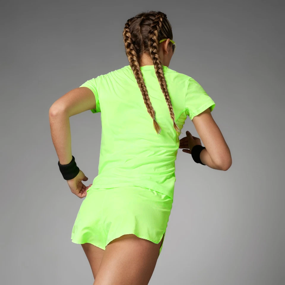 Adidas Womens Adizero Essentials Short - Lime