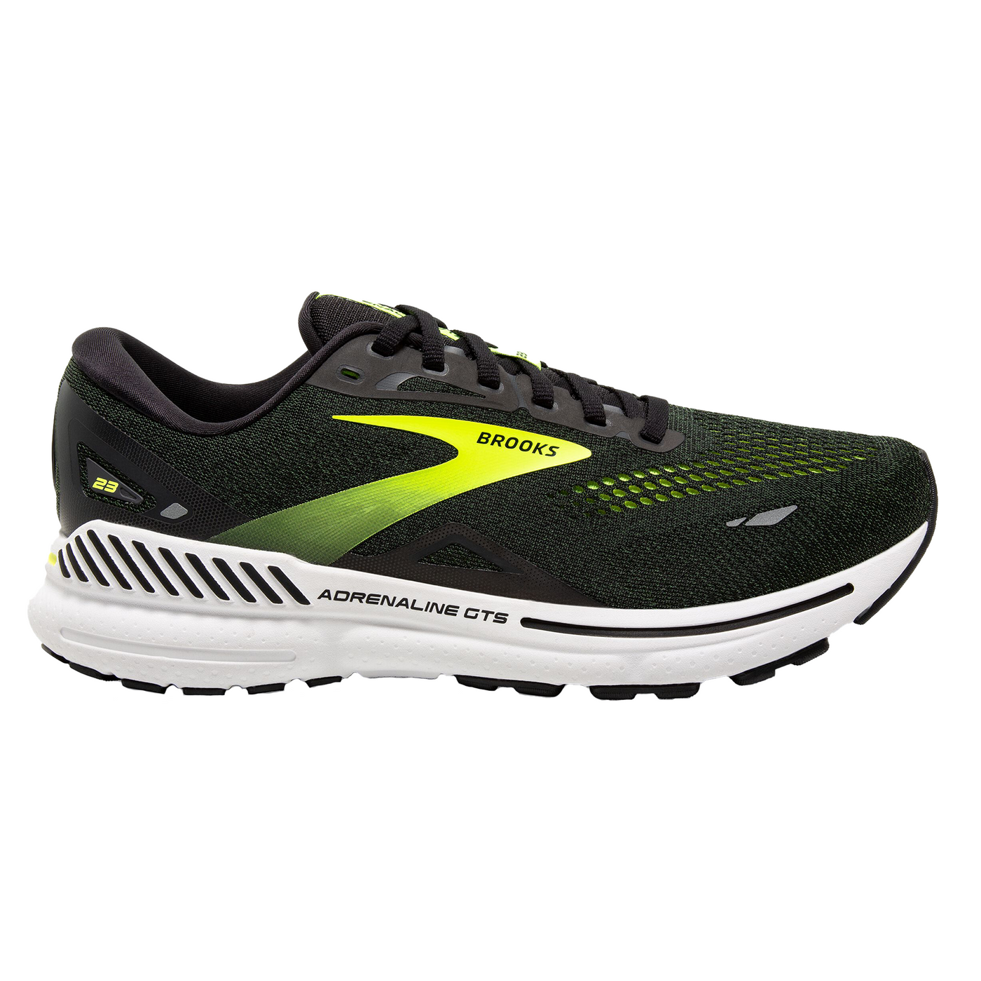 Brooks Mens Adrenaline GTS 23 - Black/Nightlife/Ebony - Stability