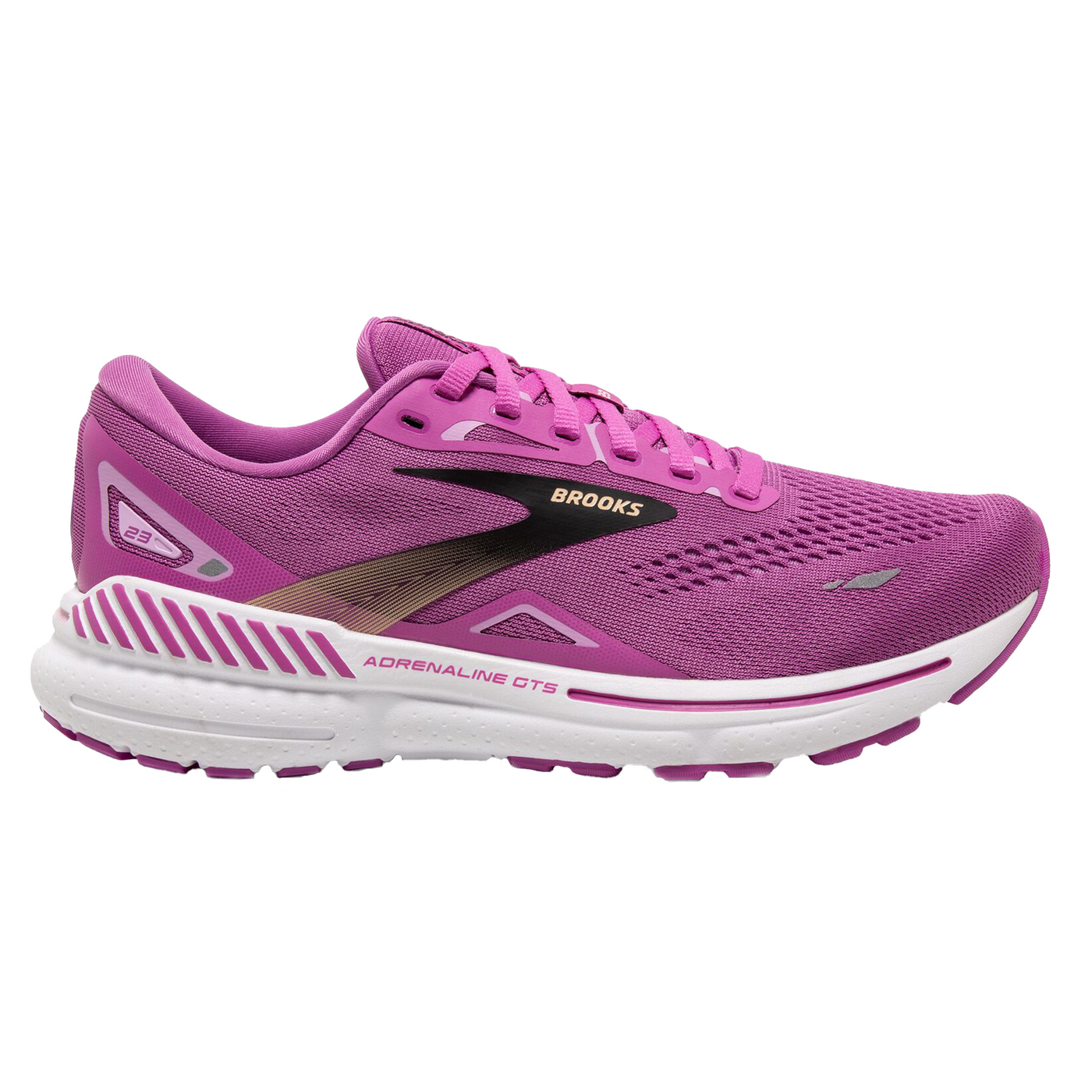 Brooks Womens Adrenaline GTS 23 - Orchid/Black/Purple - Stability