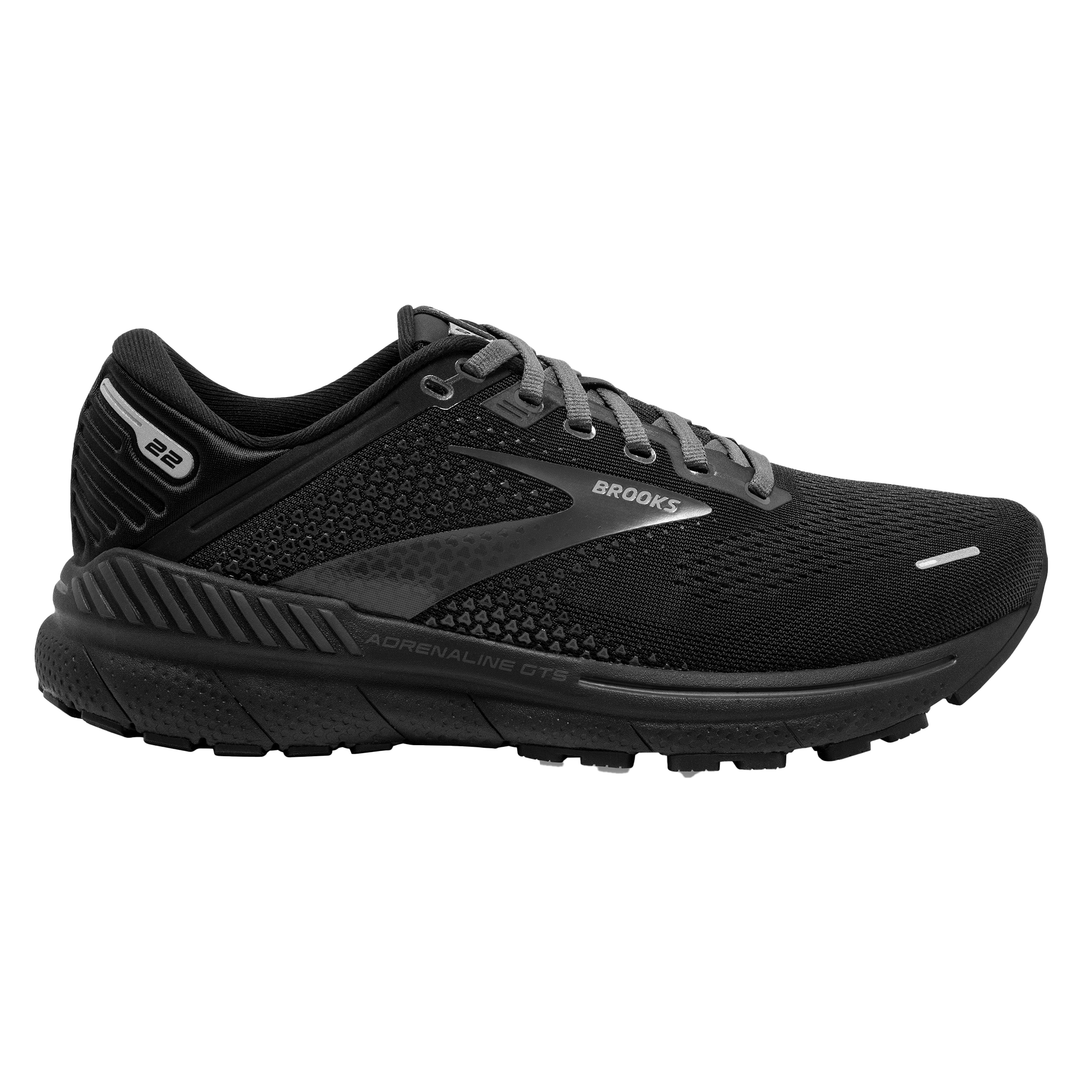 Brooks Womens Adrenaline GTS 24 - Black/Black/Ebony - Stability - SS25