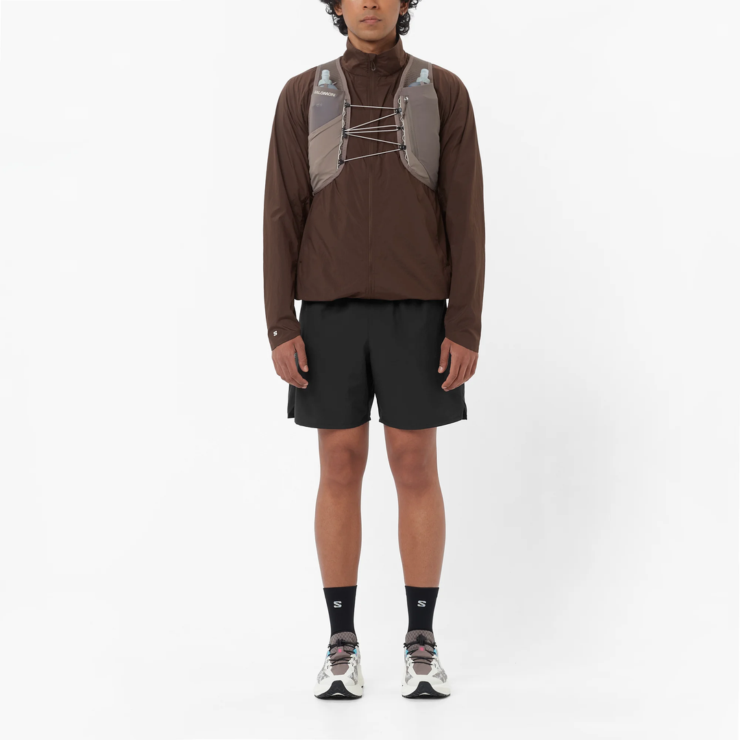Gilet unisexe avec flasques Salomon GRVL Skin 4 - Iron/Silver Cloud