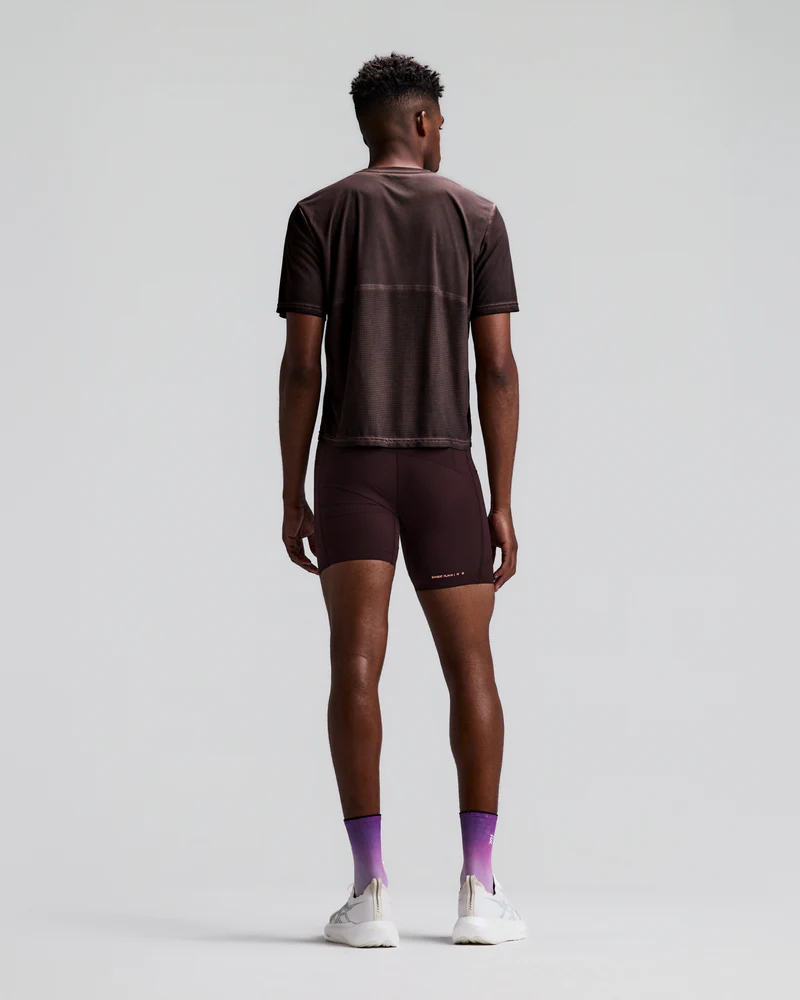 Bandit Men's FrioSoft Perforated Box Tee - Micro Geo Gradient - Espresso - AW26